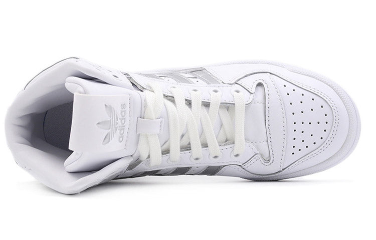 (WMNS) adidas originals Forum Mid 'Refined White/Metallic Silver' D98182