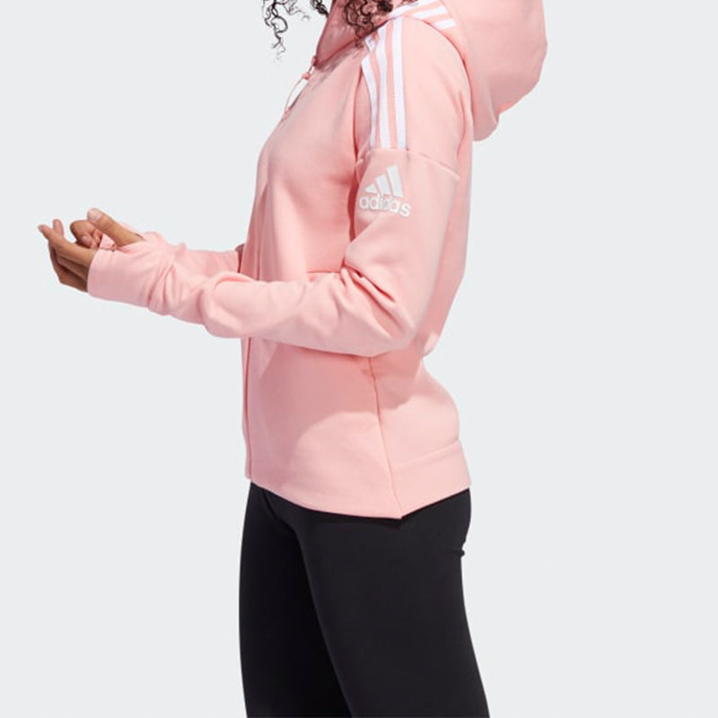 (WMNS) adidas Letter Printing Hooded Jacket Pink FI6722