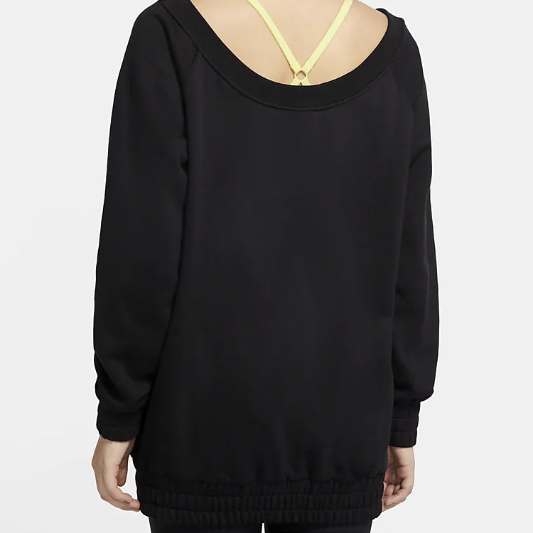 (WMNS) Nike Air Casual Loose Round Neck Pullover 'Black' CU5427-011