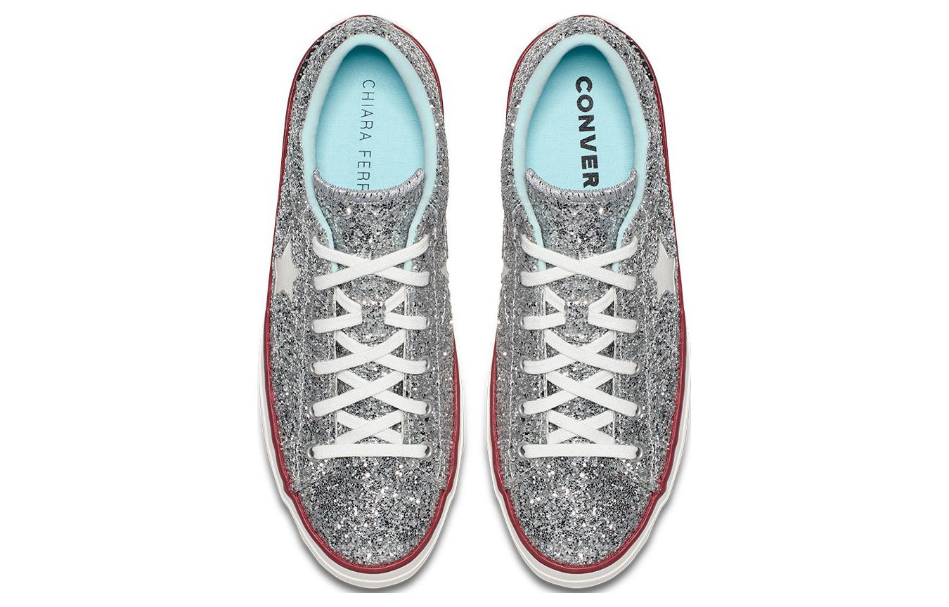 (WMNS) Converse Chiara Ferragni x One Star Platform Ox 'Glitter' 562027C