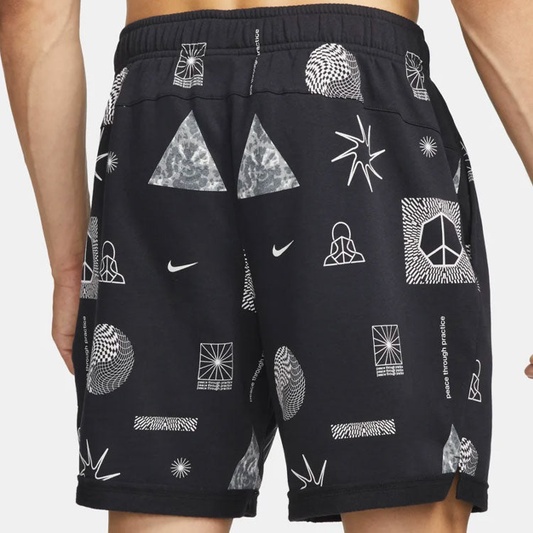 Men's Nike Printing Full Print Straight Shorts Black DM6547-010