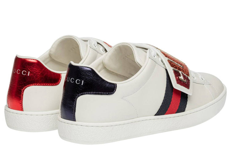 (WMNS) Gucci Ace Low 'Gucci Patch' 525187-0FI10-9060