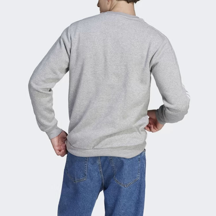adidas Essentials Fleece 3-Stripes Sweatshirt 'Medium Grey Heather' IJ6470