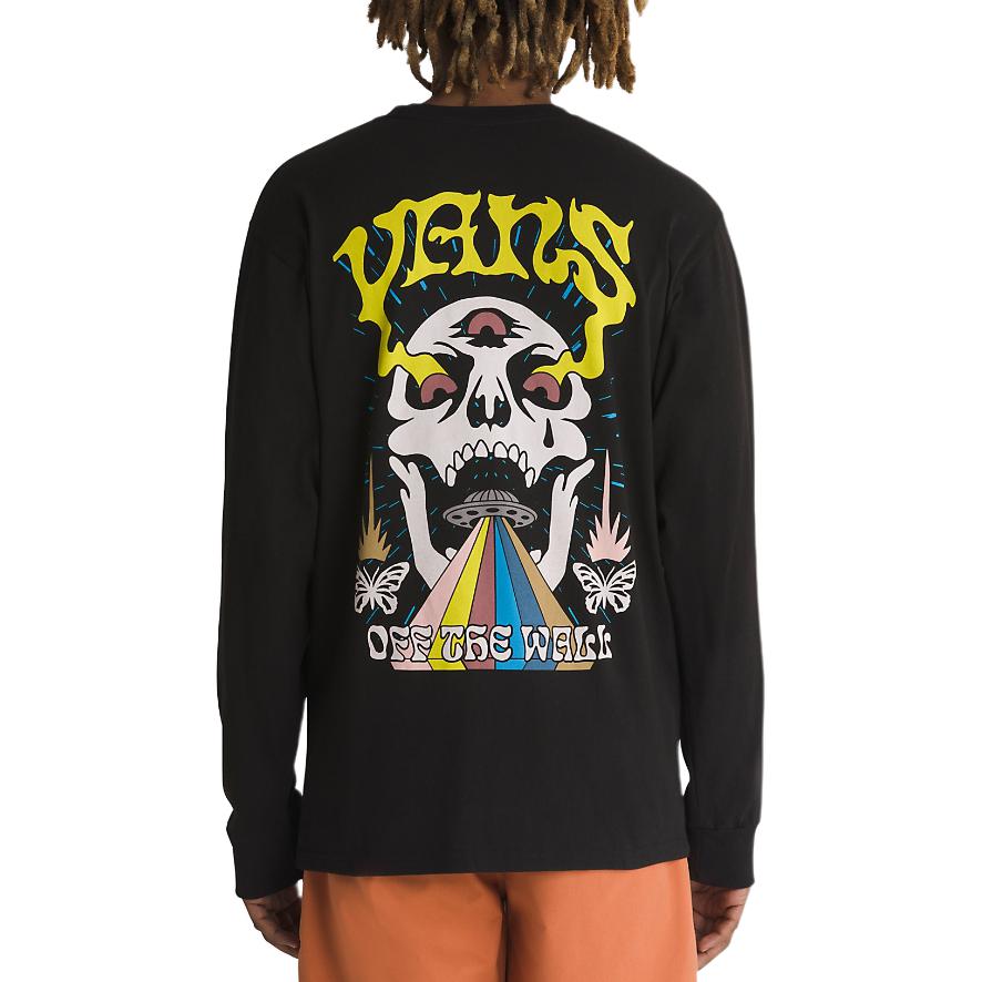 Vans Skull Saucer Long Sleeve T-Shirt 'Black' VN000G4CBLK