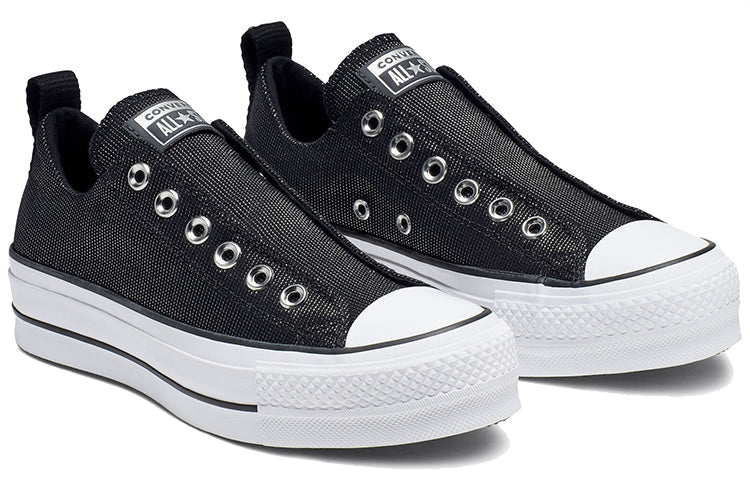 (WMNS) Converse Chuck Taylor All Star Final Frontier Platform Slip Thick Sole 'Black White' 565240C