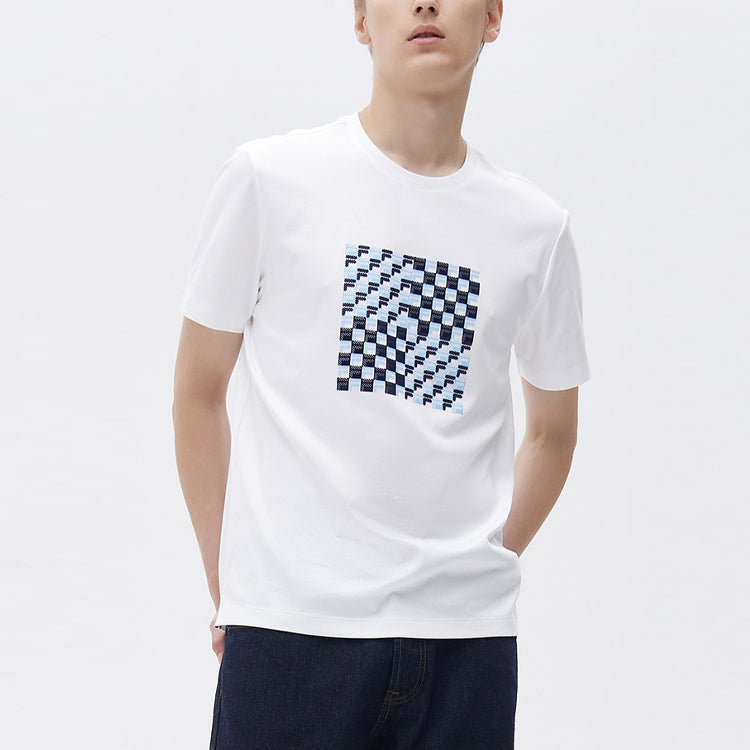 FILA Logo Printing Sports Loose Short Sleeve White F11M121104F-WT