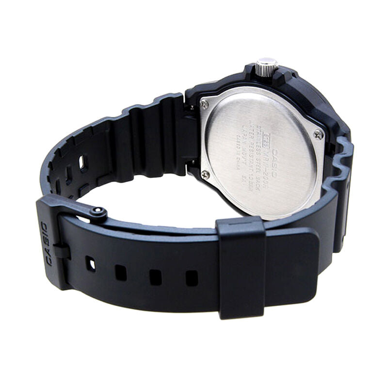CASIO Sports Waterproof Shockproof Mens Black/Orange Analog MRW-200H-4B