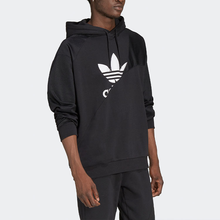 Men's adidas originals Bld Ft Hoody Hl Casual Printing Hooded Long Sleeves Black HG6331