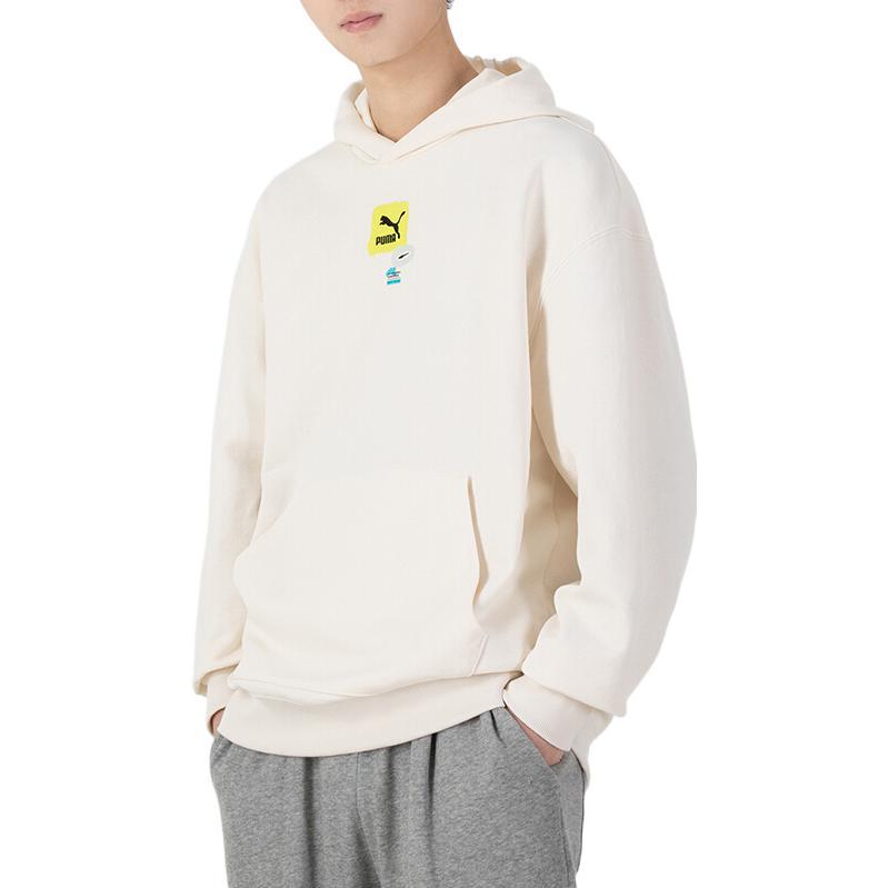 PUMA Oversize Trend Graphic Logo Hoodie 'White' 536061-65