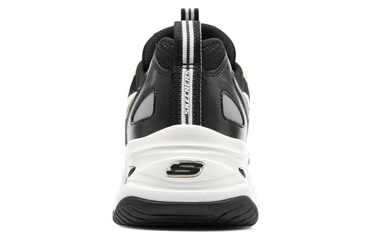 (WMNS) Skechers D'lites 4.0 'Grey Black' 896144-BKW