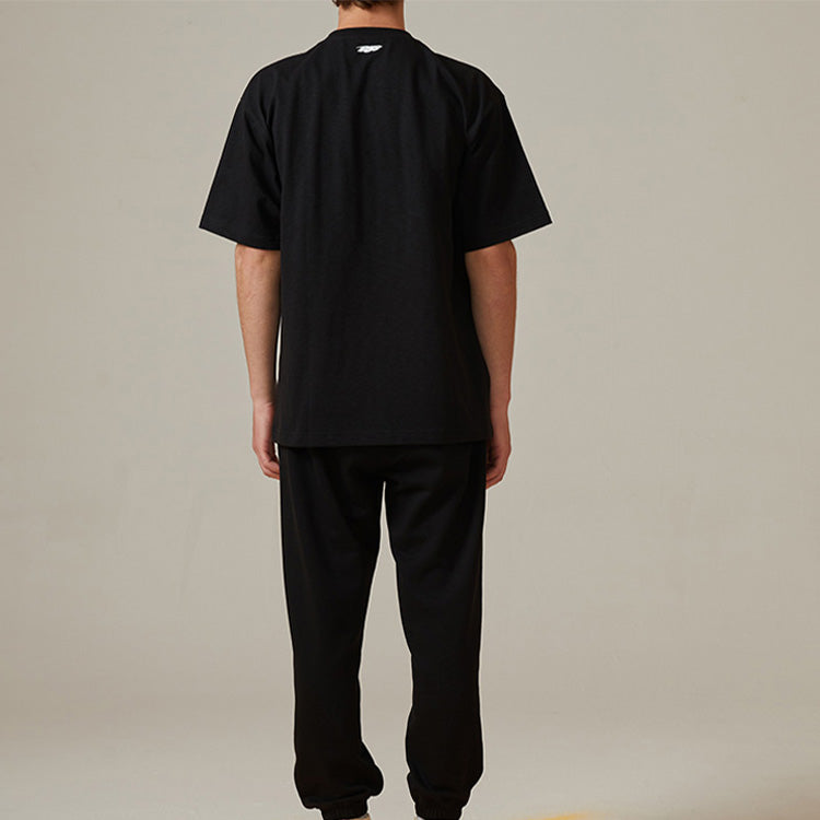 PJ's Vigor Multi-Color Pattern Printing Short Sleeve Unisex Black 20SSTS10202-P