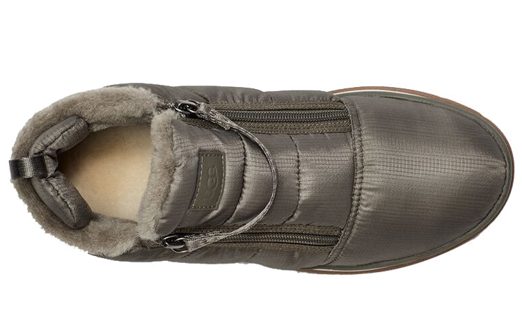 (WMNS) UGG Lakesider Zip Puff 'Army Green' 1121017-SWE