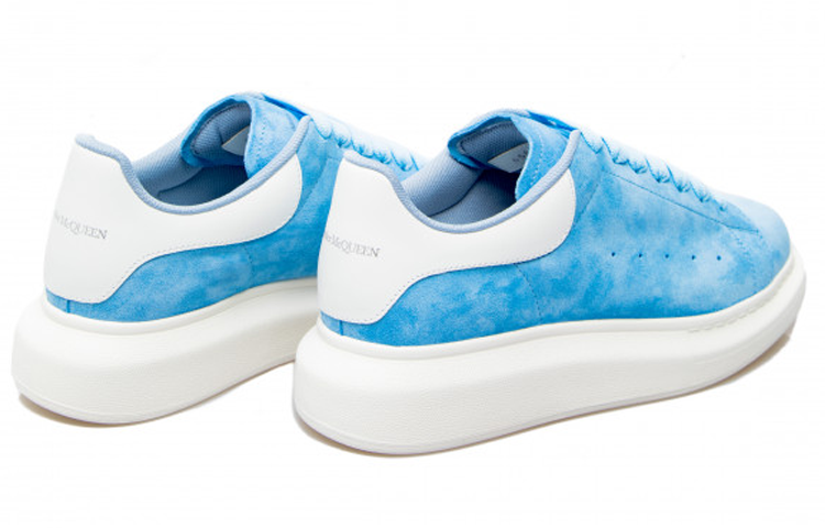 (WMNS) Alexander McQueen Suede Oversized Sneaker 'Blue' 650792WIA514437