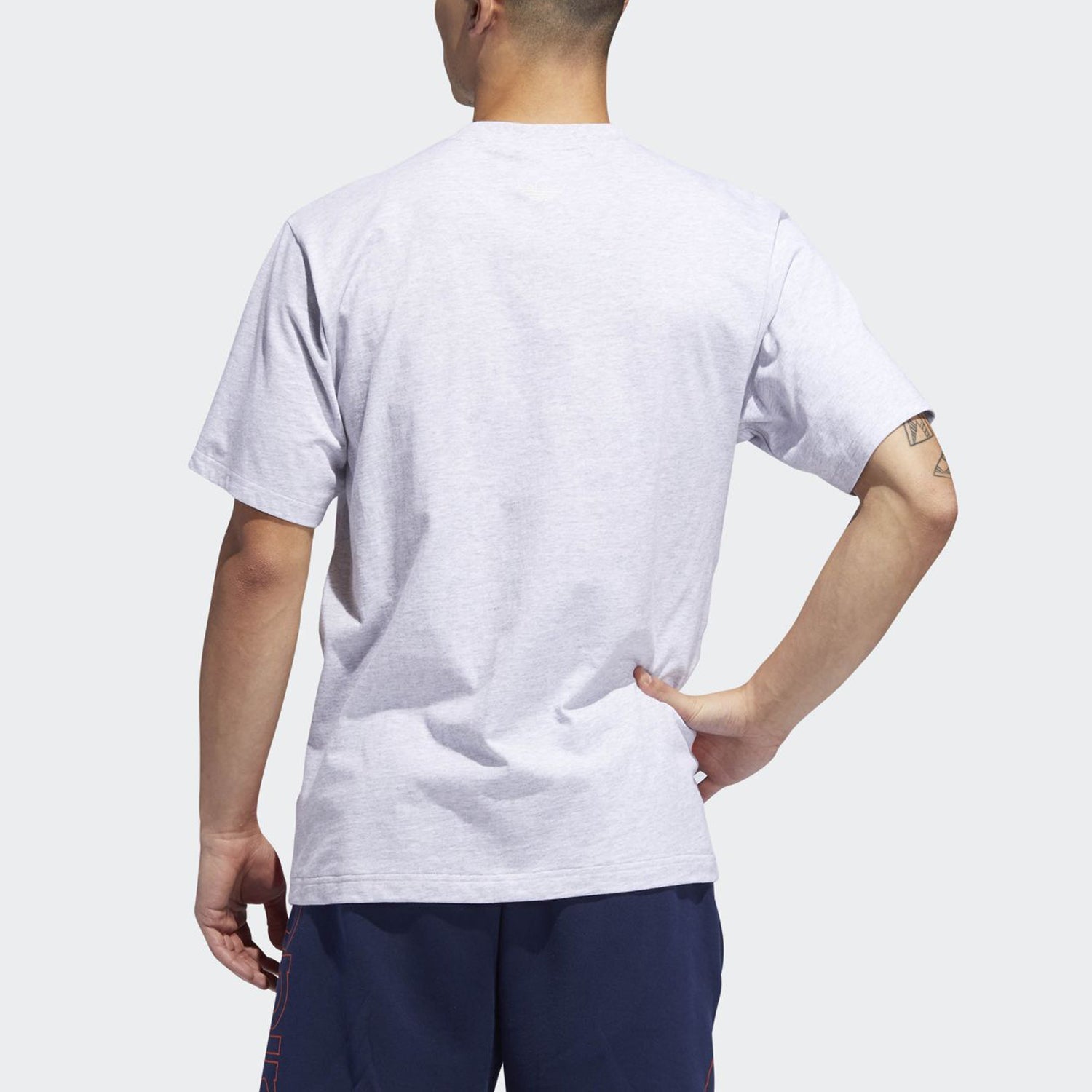 adidas originals Large Logo Graffiti Sports Short Sleeve Gray DV3288