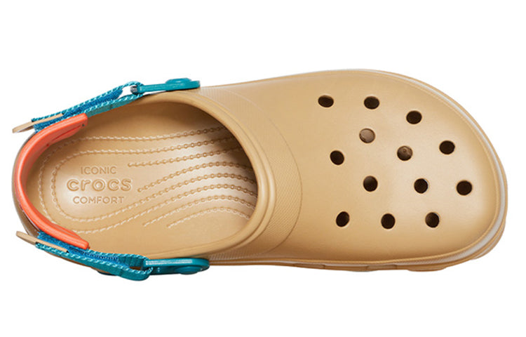 Crocs Classic Clog Beach Shoe Brown Yellow Unisex 'Brown Yellow' 206340-265