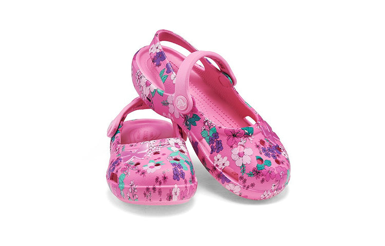 (GS) Crocs Classic Charm Mary Jane Sandals 'Pink Purple' 206364-669