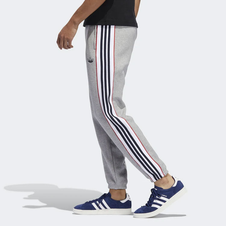 adidas originals MENS 3-stripes Panel Sweat Pants Grey ED6258