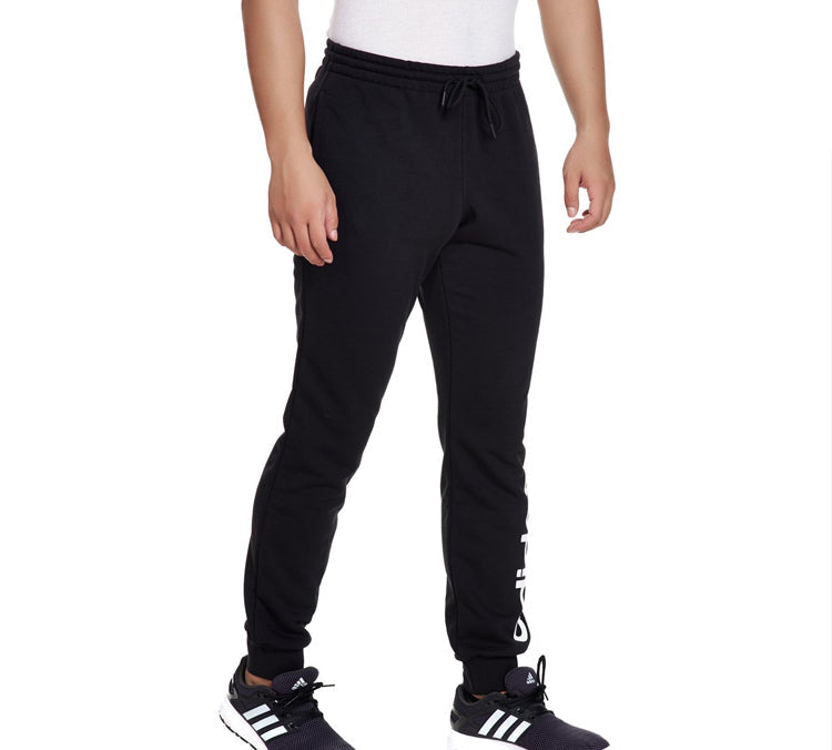 Men's adidas neo Logo Knit Long Pants/Trousers Black FP7444