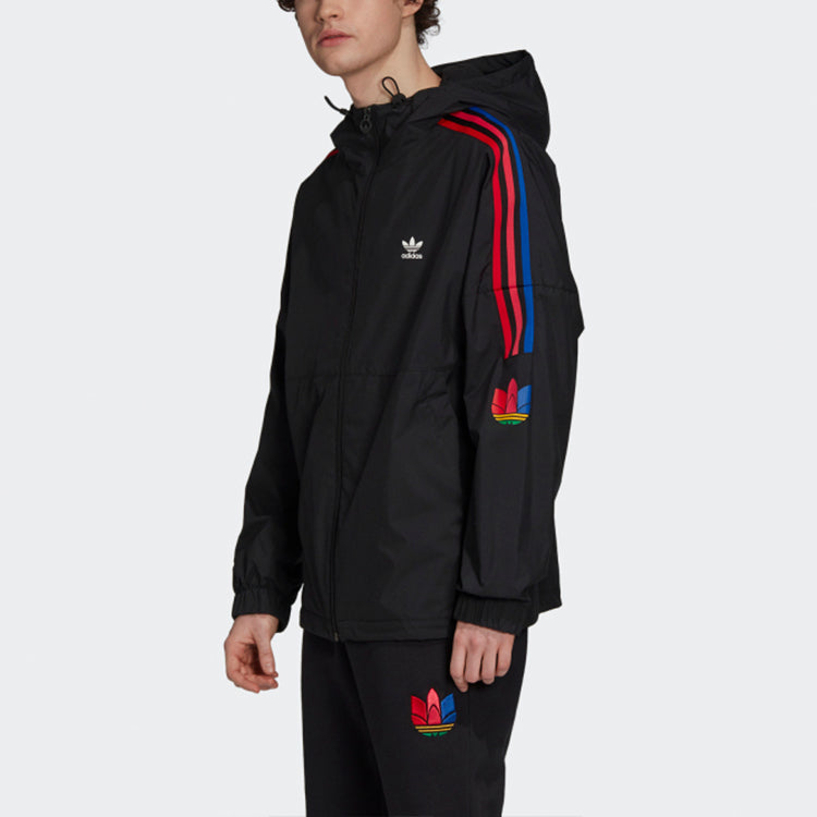 Men's adidas originals Sports Hooded Jacket Black GF7125