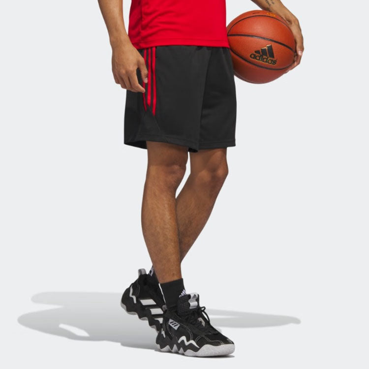 adidas Legends 3-Stripes Basketball Shorts 'Black' IC2452