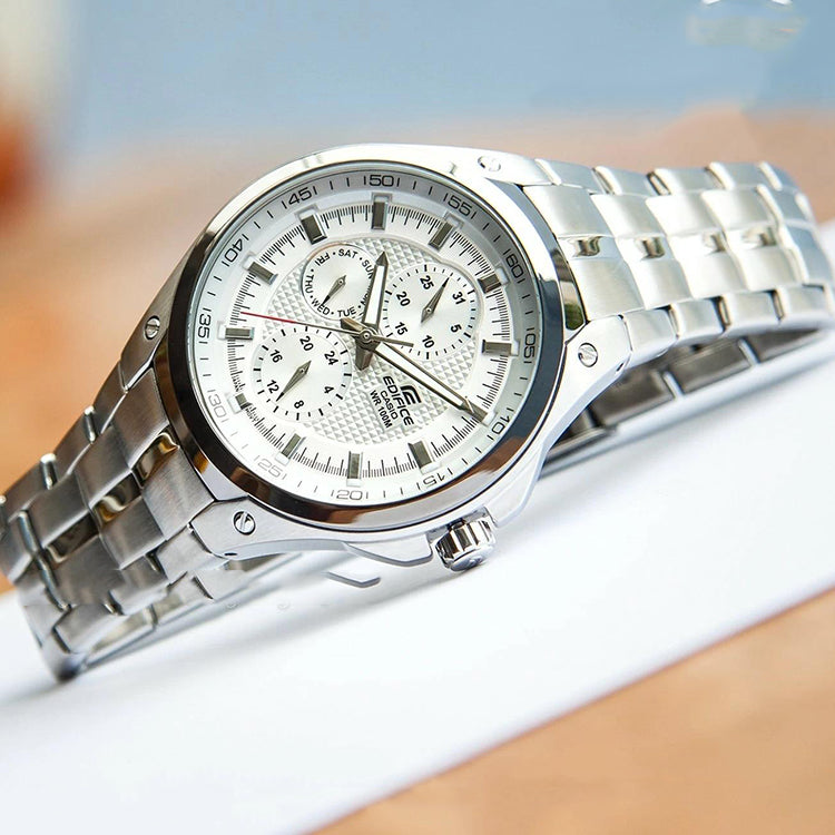 CASIO EDIFICESeries Men'ses Silver/Grey Mens SilverGray Analog EF-326D-7AV