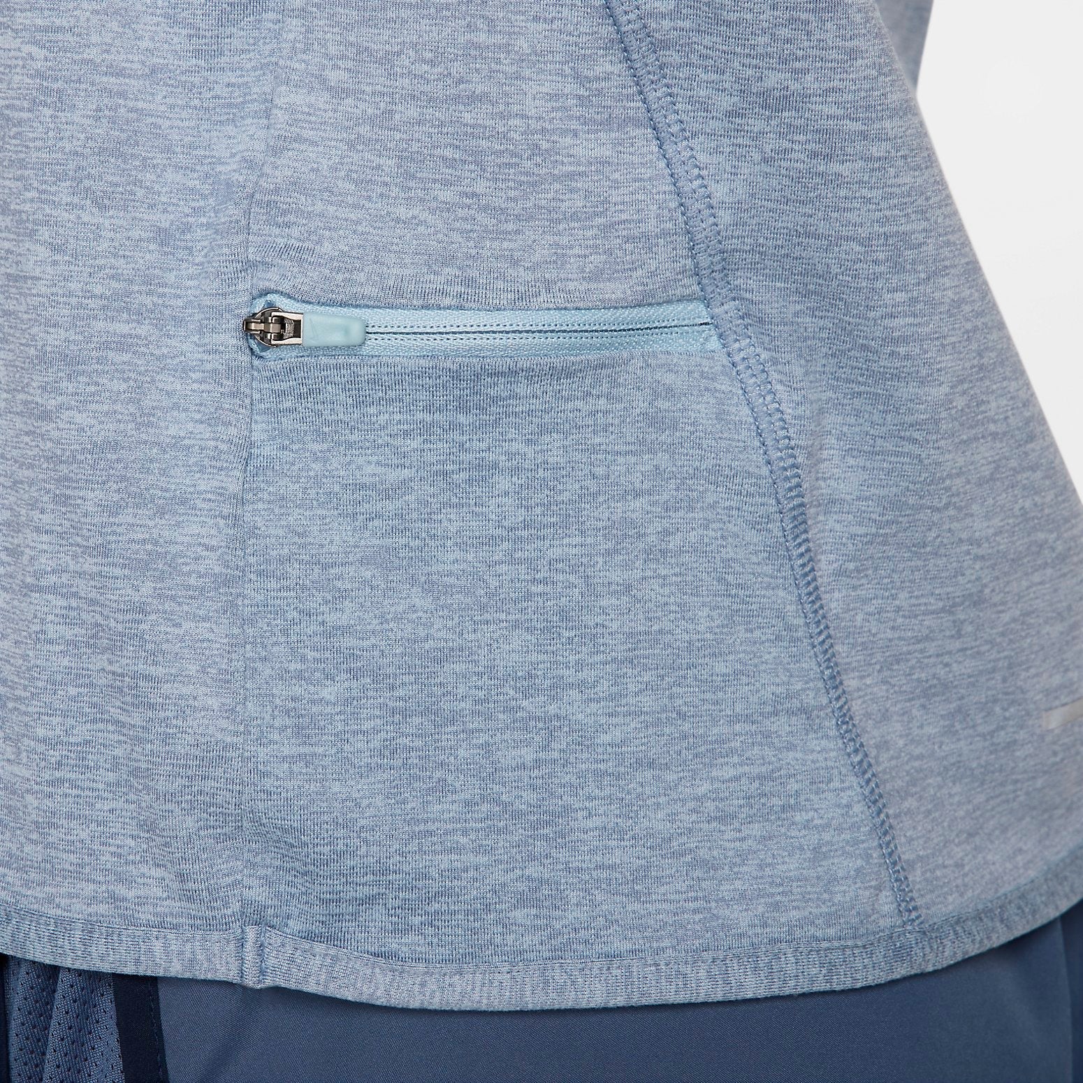 (WMNS) Nike Dri-FIT Swift Element UV 1/4-Zip Running Top 'Light Armory Blue' FB4317-440