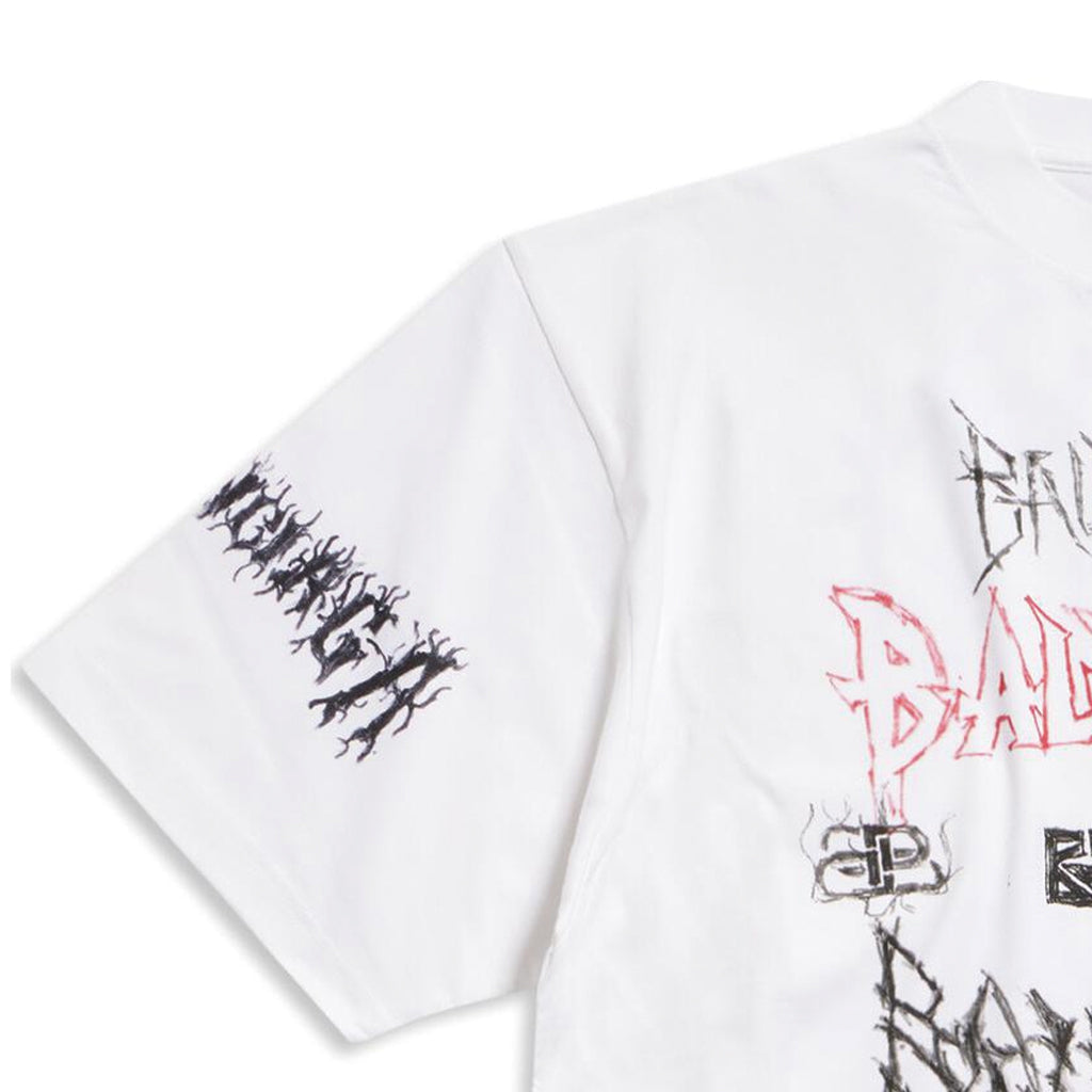 Balenciaga Diy Metal T-shirt 'White Black Red' 641675TPVO29065