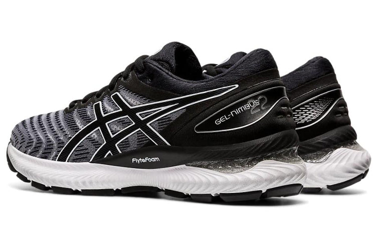 (WMNS) ASICS Gel-Nimbus 22 Wide 'White Black' 1012A586-100