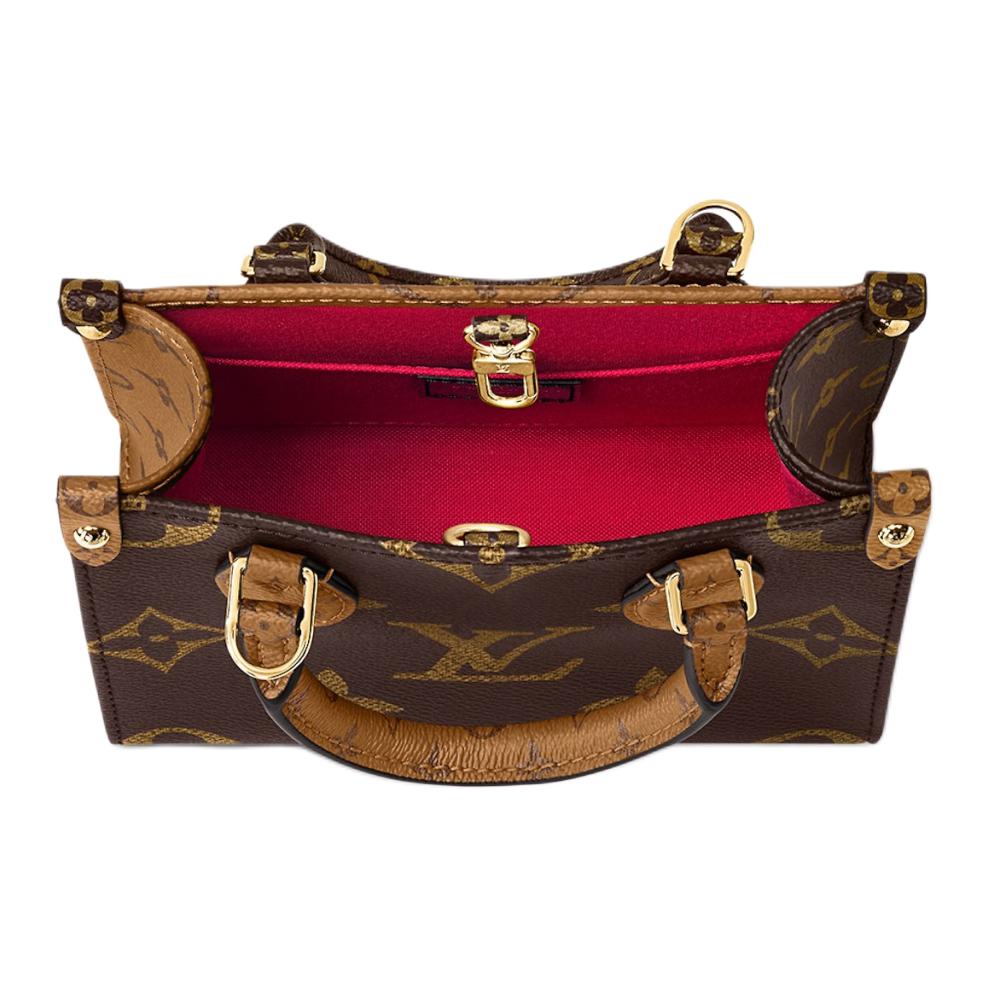 (WMNS) LOUIS VUITTON OnTheGo BB Monogram Reverse Canvas Handbag 'Brown' M46839