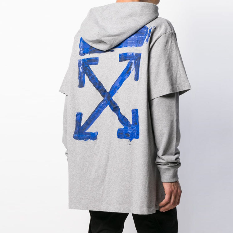 Off-White Back Arrow Printing Drawstring Gray OMAB033F191850100730