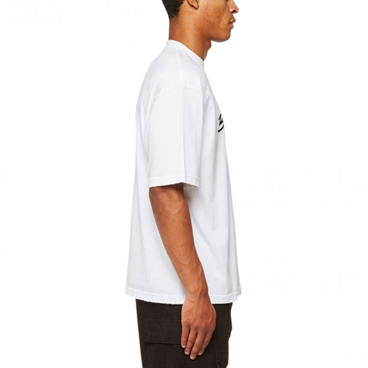 Balenciaga Script Logo T-shirt 'White/Black' 612966TMVB49040