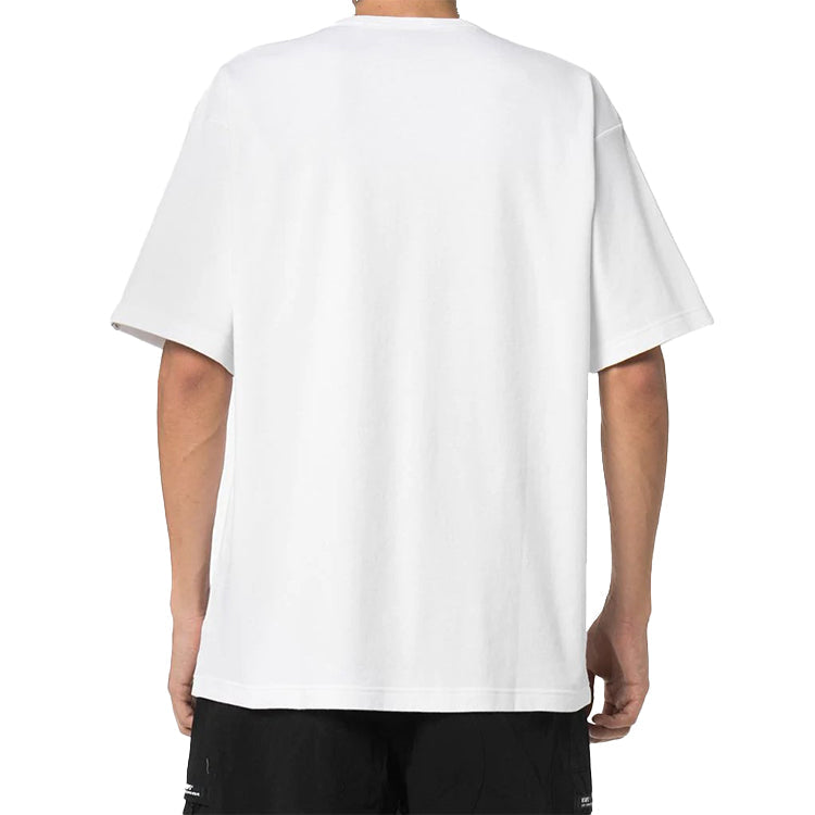 Men's WTAPS logo Printing Short Sleeve White 192ATDT-CSM10