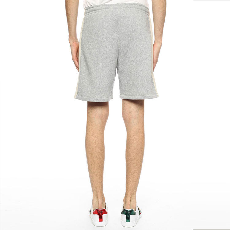 Men's Gucci SS21 Tiger Head Cotton Gray Shorts 497251-X9I98-1295