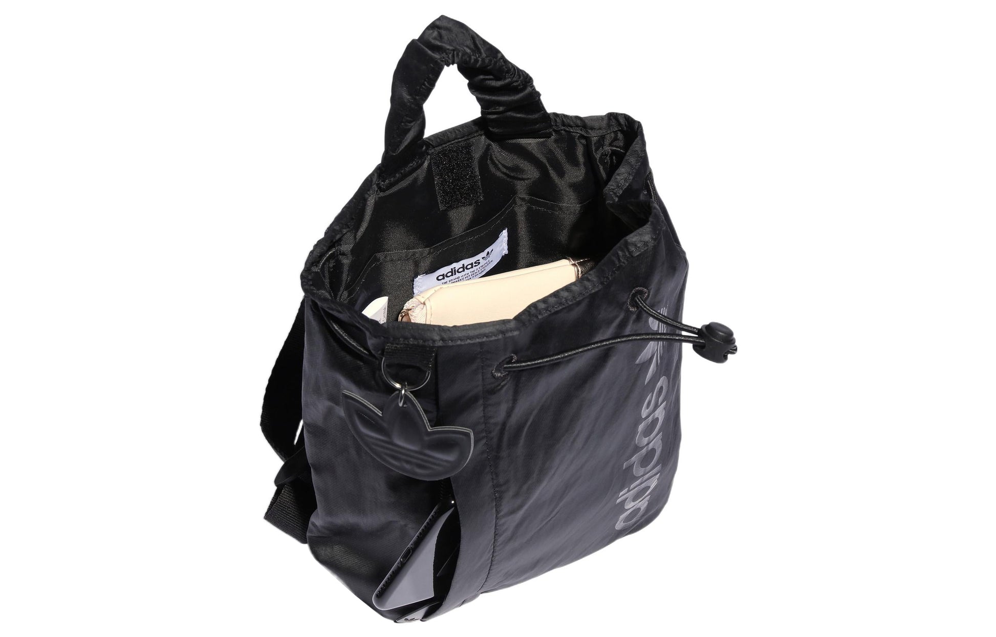(WMNS) adidas Satin Mini Bucket Backpack 'Black' IB9046