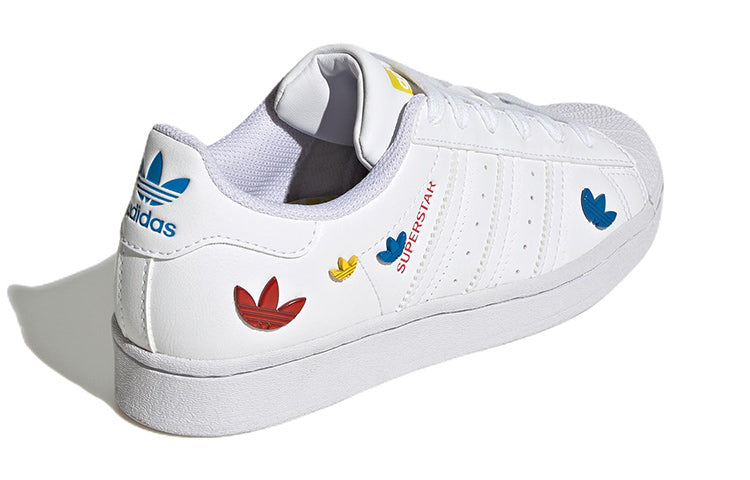 (GS) adidas Superstar 'White Yellow Blue' GV8876
