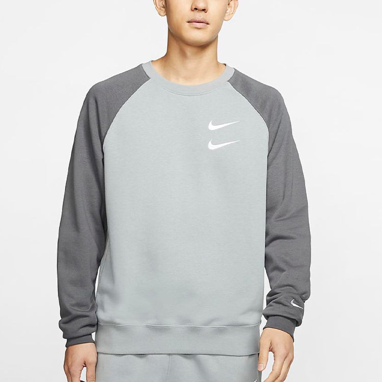 Men's Nike Casual Round Neck Long Sleeves Gray CJ4872-073