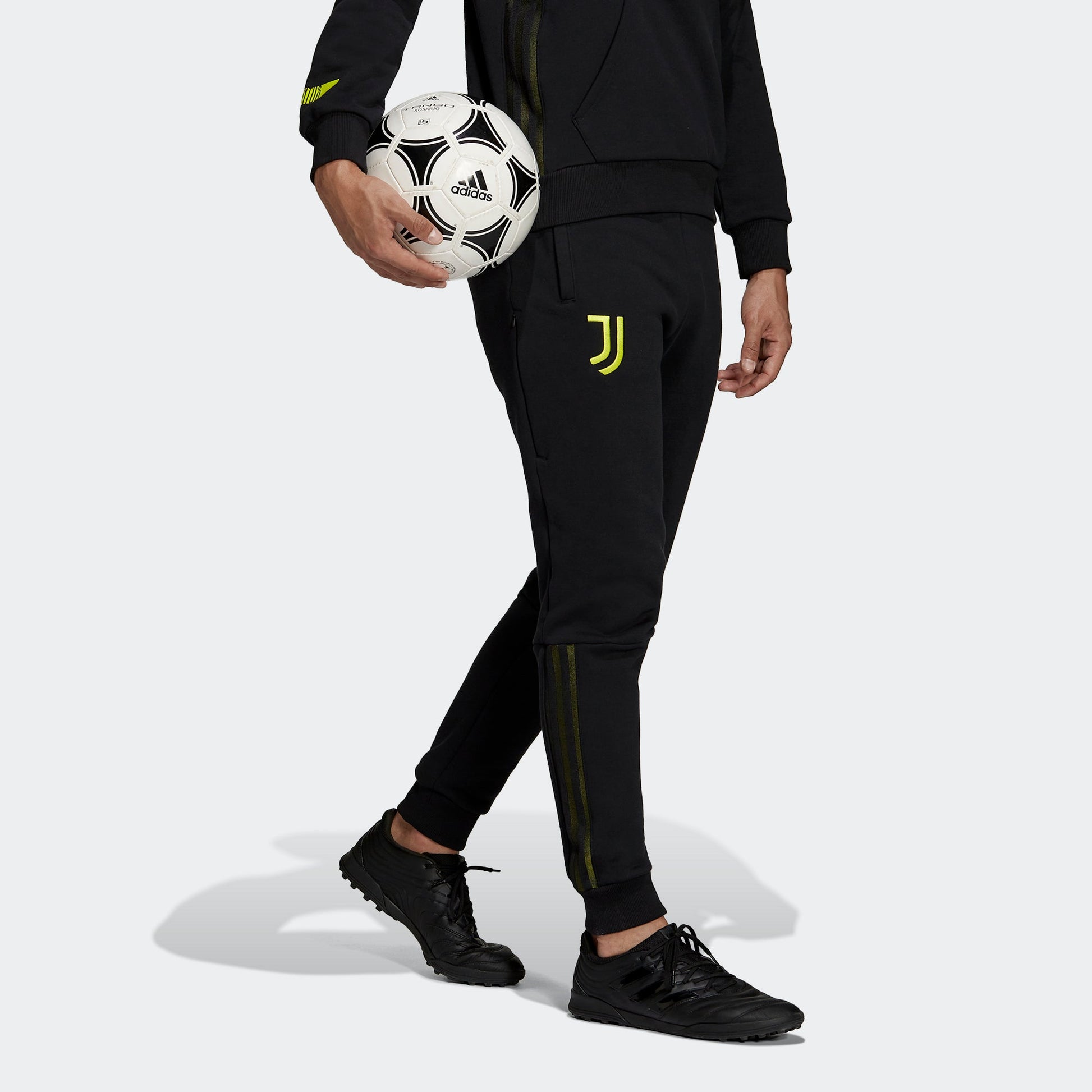 adidas Juve Trv Pnt Juventus Soccer/Football Training Sports Running Bundle Feet Long Pants Black GR2913