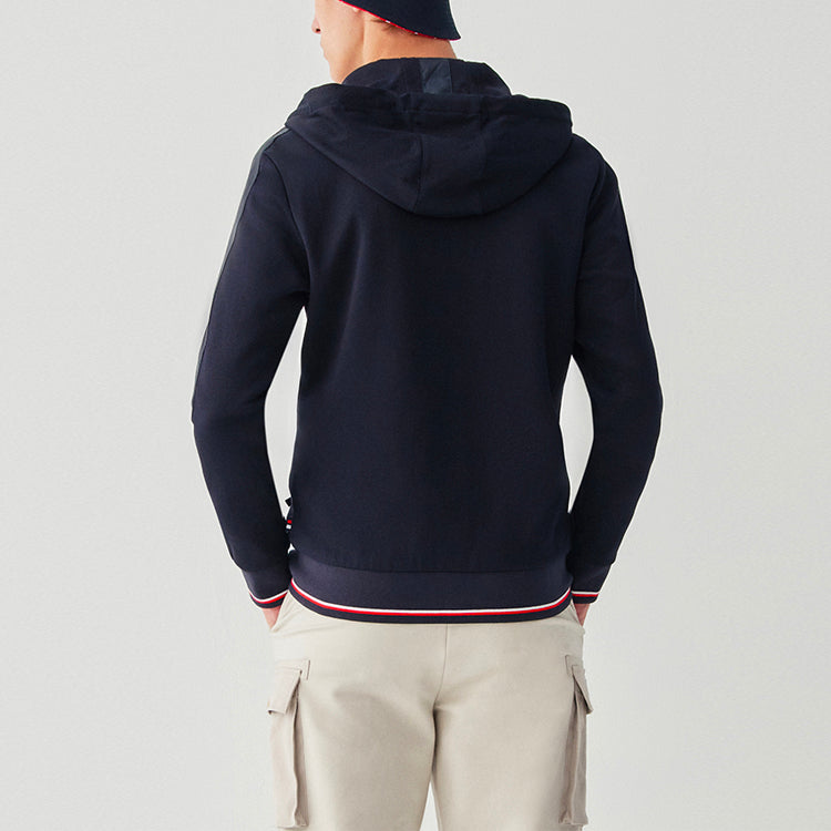 FILA Knit Sports Hooded Jacket Blue F11M041502F-NV