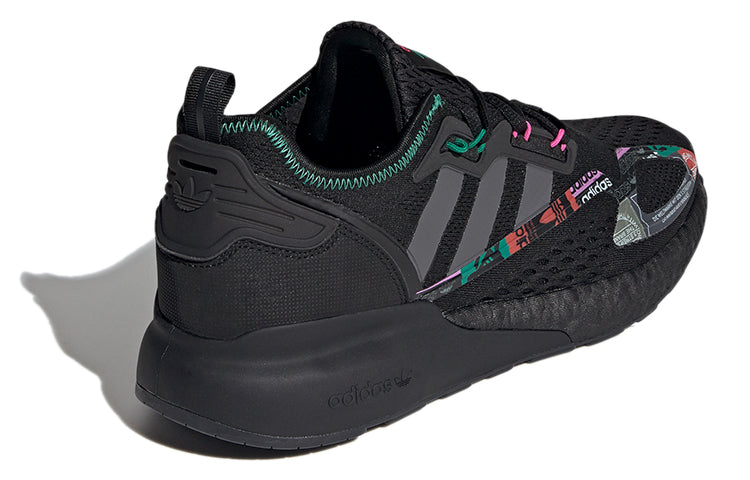 adidas originals ZX 2K Boost 'Black Green Grey' GX2719