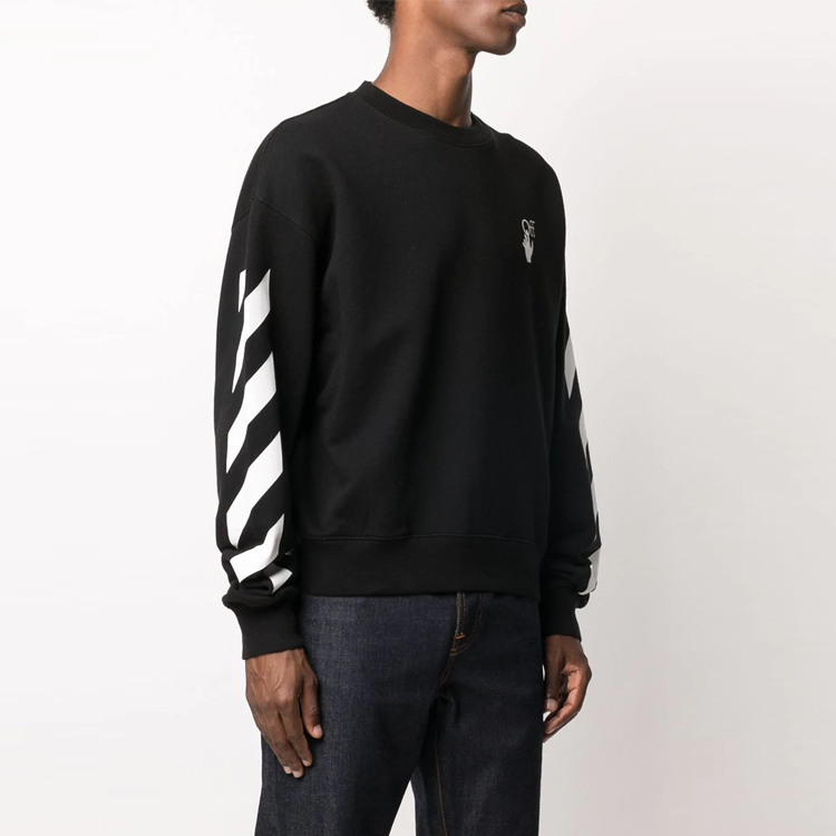 Off-White Arrows Back Logo Pullover Black OMBA035F20FLE0031001