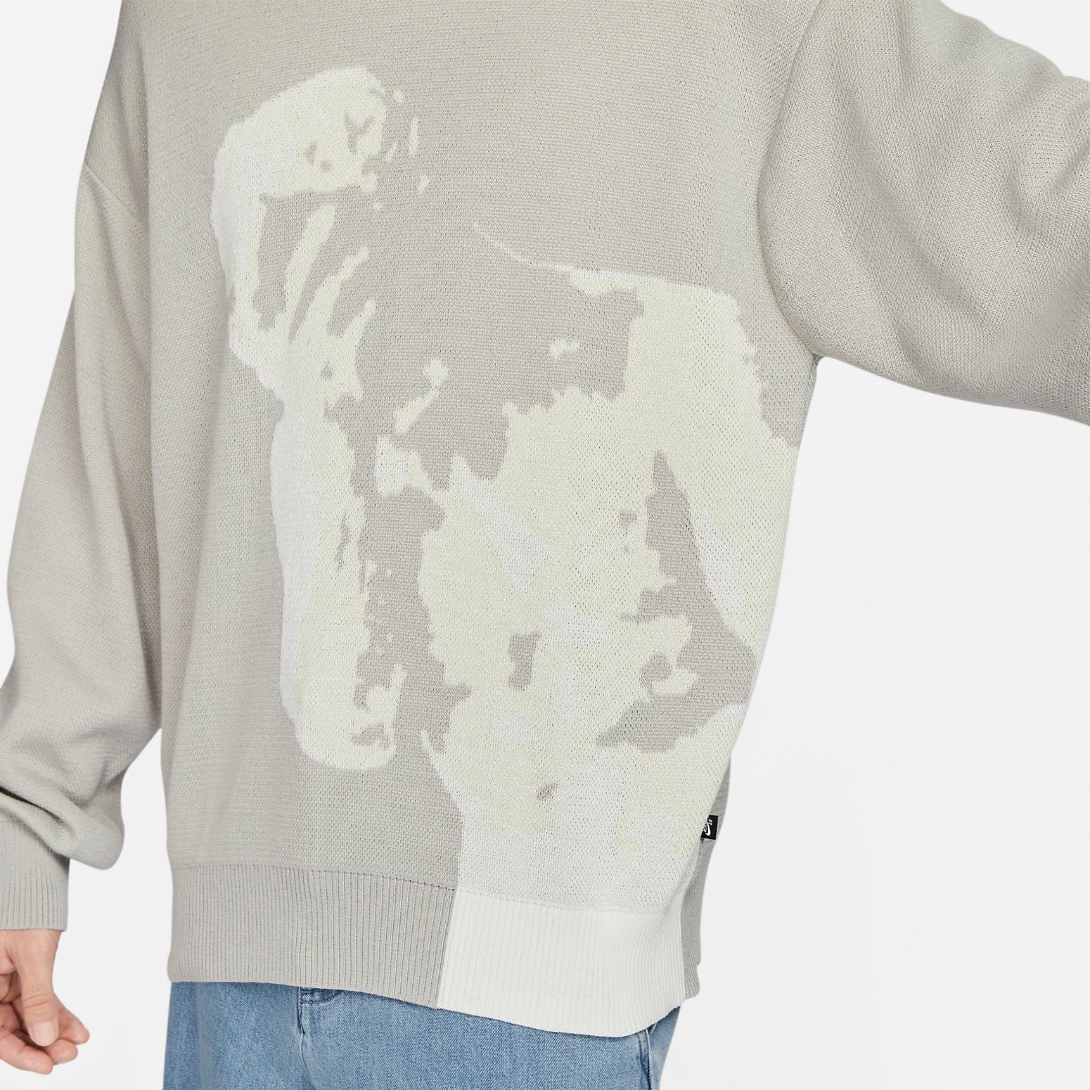 Nike SB Skateboarding Sweater 'Light Iron Ore' FN2574-072