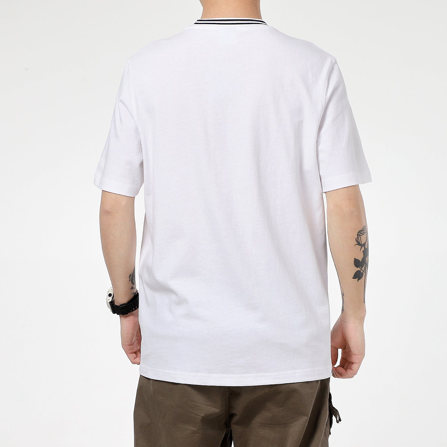 PUMA Downtown Pocket T-Shirt 'White Black' 531432-02