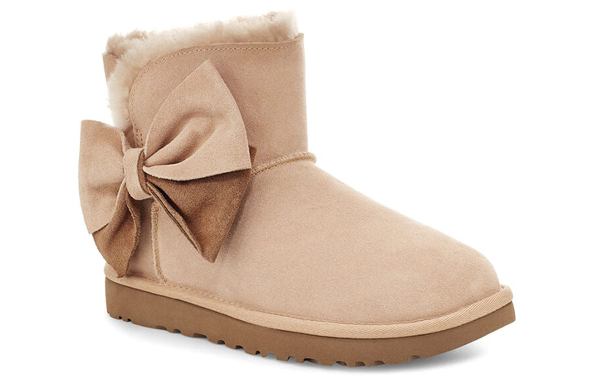 (WMNS) UGG Classic Mini Two-Tone Bow 1107959-BNZ