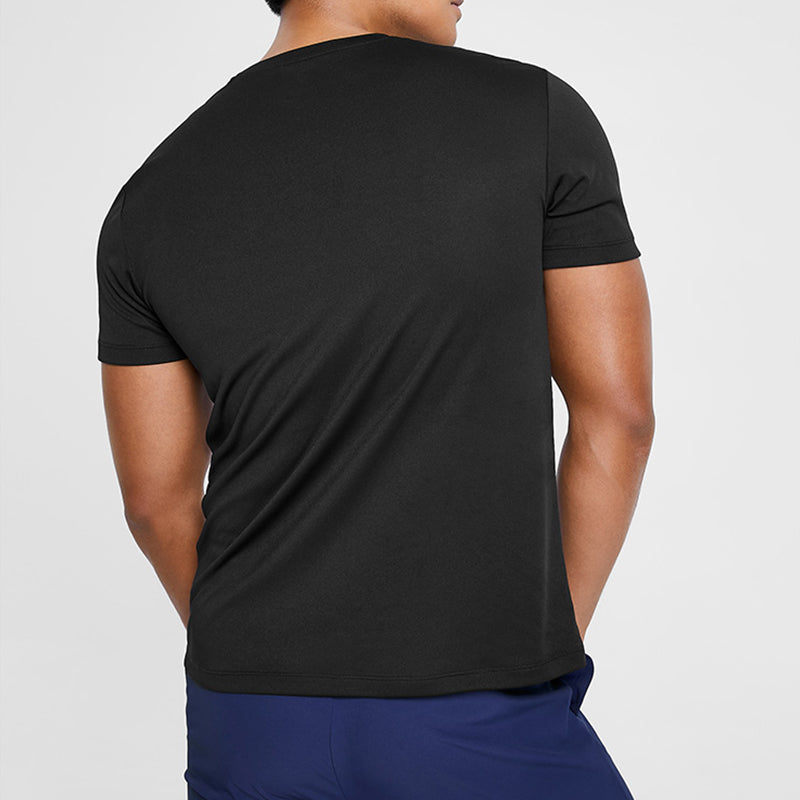 Men's Skechers Training Running Sports Knit Short Sleeve Black P220M052-0018