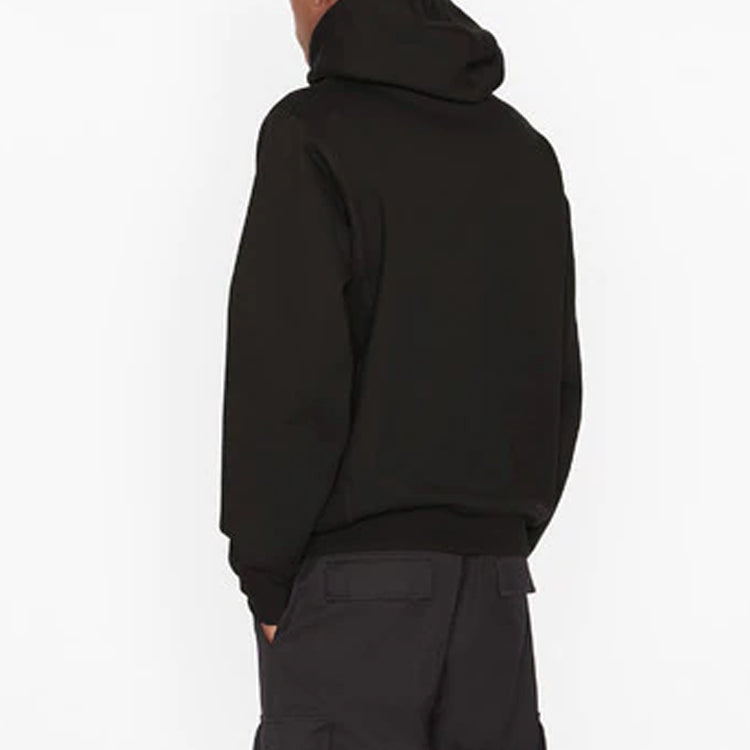 Men's DIOR FW21 Logo Printing Solid Color Long Sleeves Black 143J688A0531-C985
