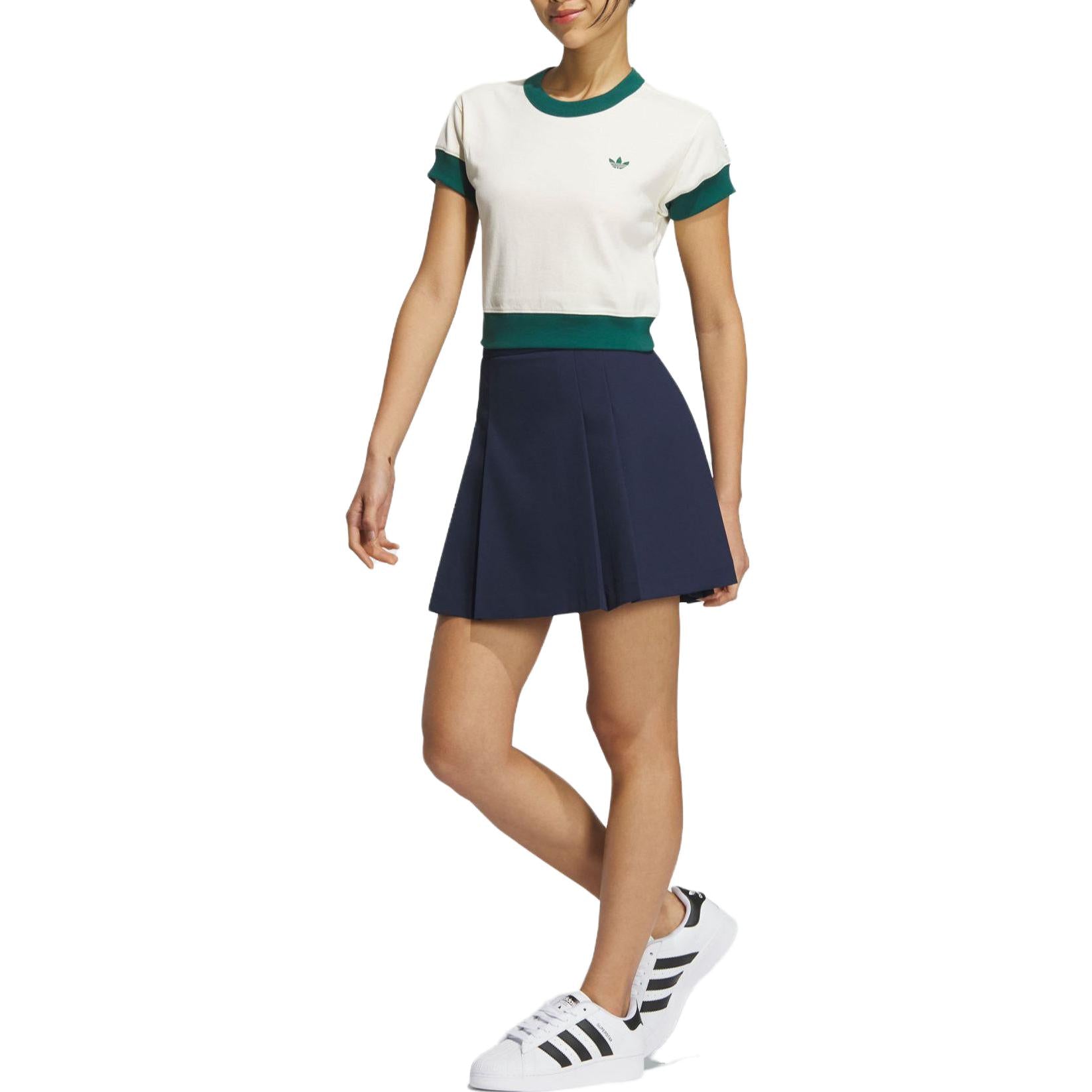 (WMNS) adidas x Notitle Tennis Skirt Asia Sizing 'Black White' IN1051