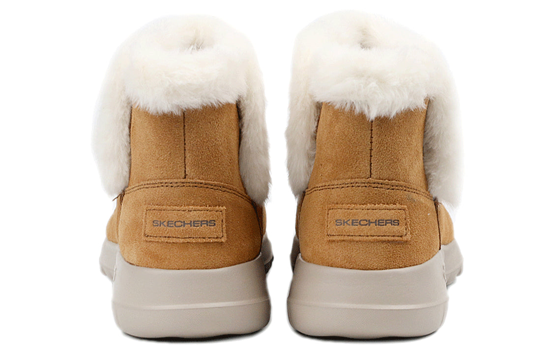 (WMNS) Skechers On-The-Go Joy Snow Boots 'Brown White' 15501-CSNT