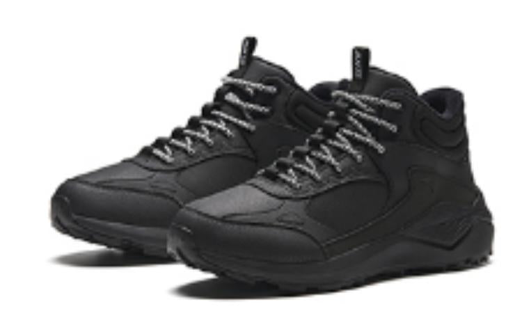 ANTA Mid Top Hiking Shoes 'Black Grey' 112348986-1