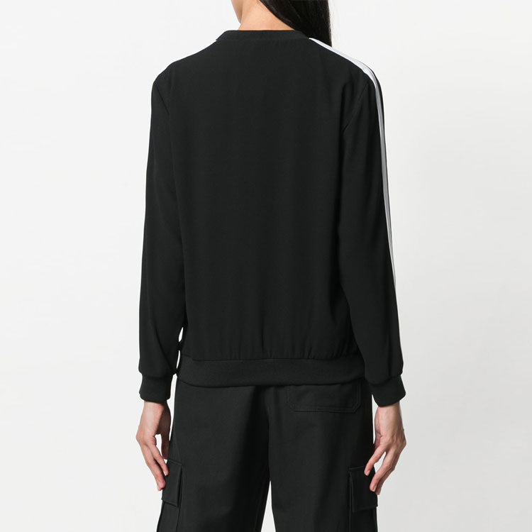(WMNS) KENZO Pattern Long Sleeves Pullover Sports Hoodie Black F862TO1205AC-99