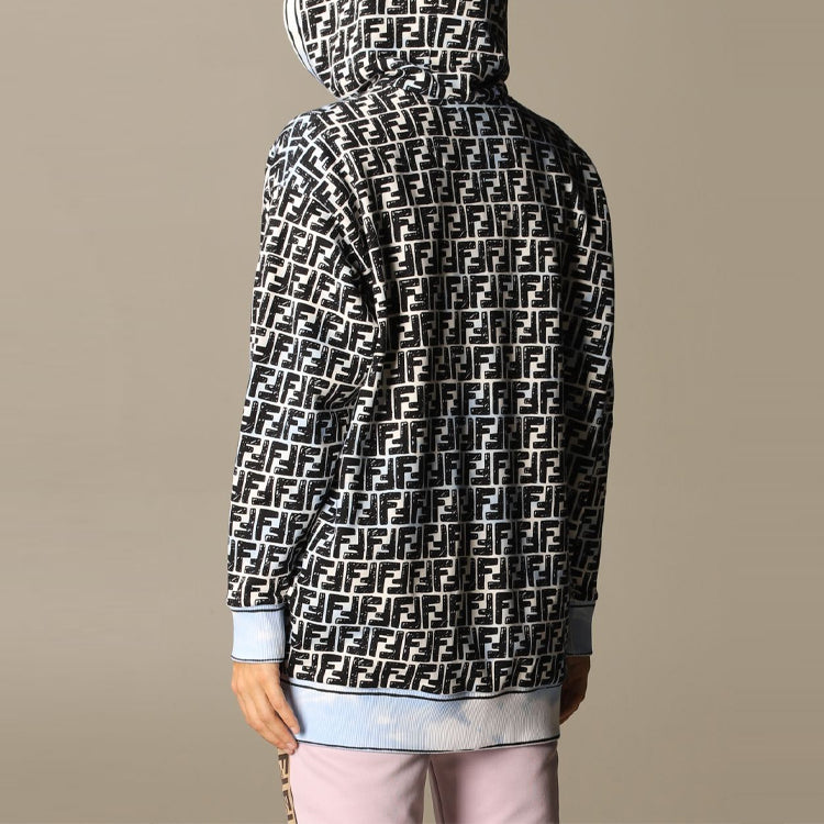 (WMNS) FENDI Roma Joshua Vides Hoodie Light Blue FS7263AC6FF1B64